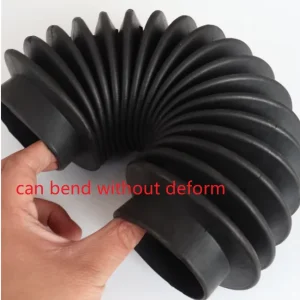 Custom Molded Flexible Rubber Bellow Corrugated Pipe for Industrial Use