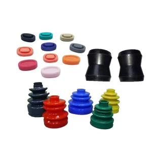 Custom Molded Rubber Bellows Silicone Sealing Cap NBR EPDM Spare Parts for Automotive and Machinery