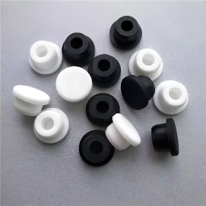 Custom Molding Silicone Rubber Plug Grommet Seal Stopper Acrylic Backing Adhesive ISO9001 Certified Molding Processing Service