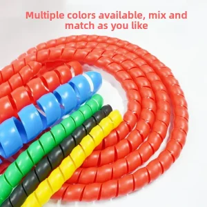 Custom Moulded Silicone Industrial Anti-Aging Protective Sleeve Waterproof Spiral Hydraulic Hose Cover Cutting
