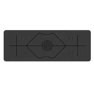 Custom Non Slip Eco Friendly Premium BLACK Pu Rubber Yoga Mat Natural Rubber Yoga Mat