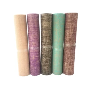 Custom Organic Natural Rubber Flax Linen Hemp Cotton Eco Friendly Yoga Mat 4mm-5mm Thick Jute Anti Slip Folding 183x61cm