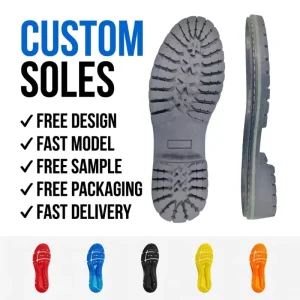 Custom Pattern TPR Lightweight Water Resistant Shoe Soles High Edge Injection Molded Anti Slip Wear Resistant for Men Women