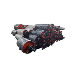 Custom Polyurethane PU Rubber Rollers Industrial Conveyor Idler Printing Coating OEM Manufacturer