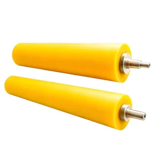 Custom Polyurethane Rubber Roller Abrasion Resistant Steel Core Shore 20 95A For Industrial Conveyor Material Handling Equipment