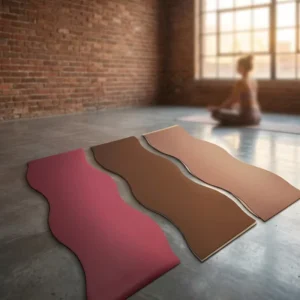 Custom Premium Fitness Exercise Natural Rubber 1/2 Inch Adult Pure Color House Pu Rubber Yoga Mat 5mm