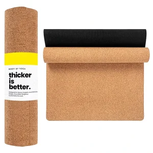 Custom Print High Density Eco Friendly High Quality Natural Cork Rubber Yoga Mat
