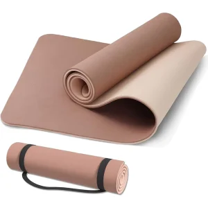 Custom Print High Resiliency Eco Friendly Natural Rubber Yoga Mat Thick TPE Waterproof Non Slip Exercise Fitness Mat Oval Shape