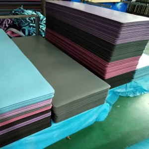 Custom Print Sublimation Anti Slip Natural Rubber Foam Fabric Surface Blank Yoga Mat Raw Material Roll