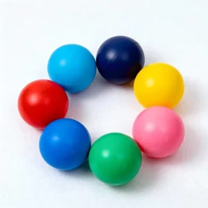Custom Printed Logo Mini High Bouncy Silicone Rubber Ball Small Hard Bouncing Pet Dog Toy Natural Rubber Product