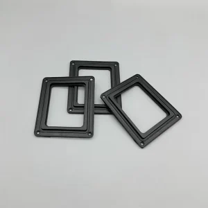 Custom Rectangular Black Rubber Sealing Gasket with Bolt Holes NBR EPDM Flat Sealing Pad for Industrial Machinery