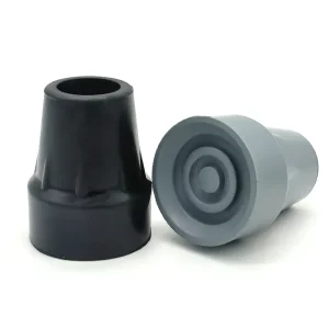 Custom Replacement Rubber Crutch Foot Pads and Cane Tips for Aluminum and Wood Crutches
