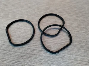 Custom Rubber Gaskets Ribs Surface Heat Resisting FKM NBR EPDM Rubber Seal Gasket Silicone Rubber Gaskets