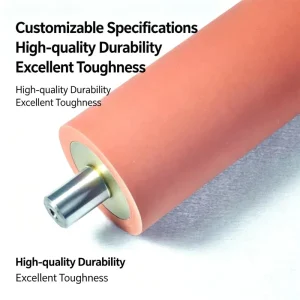 Custom Rubber Roller For Laminating Machine High Adhesion Wear Resistant Even Pressing Spare Parts
