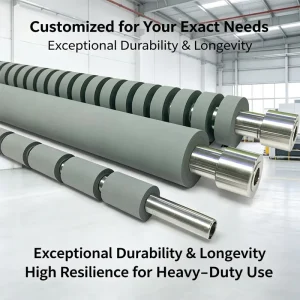 Custom Rubber Roller for Paint Coating, Paint Resistant, High Smoothness, Uniform Coat, Spare Parts