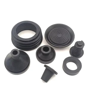 Custom Rubber Stopper Parts Cutting & Molding Service NBR EPDM Silicone Components Durable Black Seals