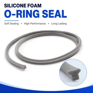 Custom Silicone Foam O-Ring Seal Strip Soft Gasket High Temperature Waterproof Sealing Ring OEM Manufacturer