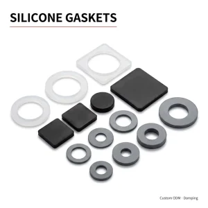 Custom Silicone Gasket ODM Molded Anti Vibration Damping Rubber Pad Food Grade Heat Resistant