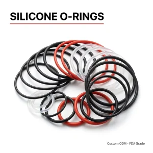Custom Silicone O Rings ODM Molded FKM NBR Sealing Rubber Gasket FDA Food Grade Heat Resistant