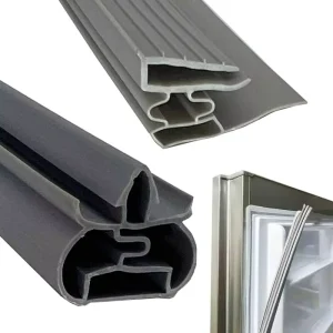 Custom Silicone Refrigerator Sealing Strip, Magnetic Adhesive Seal, Black