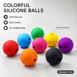 Custom Silicone Rubber Balls OEM ODM Custom Hole Diameter Colored Soft Industrial Spheres Manufacturer
