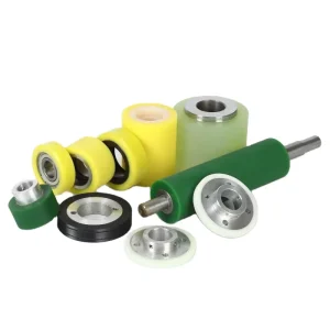 Custom Silicone and PU Rubber-Coated Powerless Seal Roller, High-Temperature Resistant