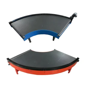 Custom Size 180 90 Degree U Shaped Curved Belt Conveyor PVK Turning Conveyor for Logistics Warehouse Sorting
