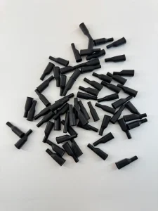 Custom-Size Black Flame-Retardant Rubber Connector Sleeve for Electrical Terminals and Cables