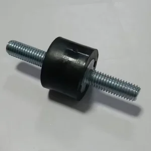 Custom-Size Black Rubber Shock-Absorbing Pads with Rubber-Metal Bonding for Household and Industrial Water Pumps