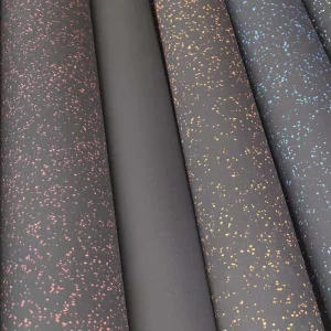 Custom Size Commercial Gym Rubber Flooring Roll, Anti-Slip, Shock-Absorbing, Wear-Resistant, Click-Lock Installation