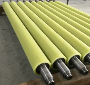 Custom Size Cutting and Moulding Rubber Roller for Machinery, 60-95 Shore A Hardness