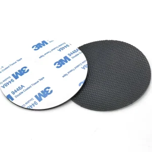 Custom-Size Die-Cut Black Mesh Rubber Gasket and Self-Adhesive Anti-Slip Foot Pad