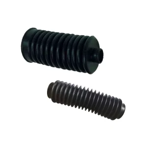 Custom Size Flexible Cylinder Bellow Rubber Bellows Sleeve Black RoHS REACH Certified Rubber Silicone Material