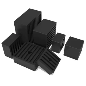 Custom Size Industrial Rubber Damper Buffer Block EPDM Butyl Nitrile Vibration Damping Block