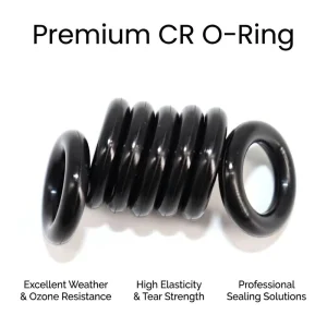 Custom Size Neoprene O-Ring Flame Retardant Rubber Sealing Gasket for Electric Motors and Transformers