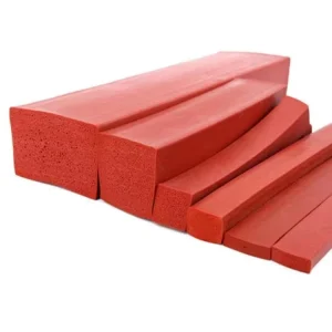 Custom Size Silicone EPDM Foam Strip Extruded Round square Flat Dool Silicone Sponge Foam Rubber Seal Strip