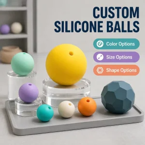 Custom Soft Silicone Balls OEM ODM Rubber Spheres Color Size Hole Shape Logo Factory Supply