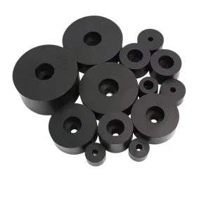 Custom Special shaped Rubber Buffer Block with Hole Anti Vibration Rubber Pad for Machinery Cutting Service