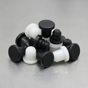 Custom T-Shaped Dustproof Waterproof Silicone Rubber End Caps and Plugs, 30-90 Shore Hardness