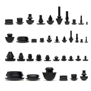 Custom T type Silicone Plug Rubber Plug Round Thread Hole Plug Seal Good Elasticity High Temperature Resistance