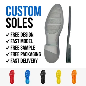 Custom TPR Outsoles Injection Molded Lightweight Water Resistant High Edge Anti slip Durable Soles For Men Women Daily