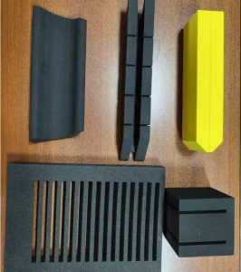 Custom Thread Laser CNC Cut EVA Foam Arc Different Angles Cutting EVA EPE XPE Foam Insert