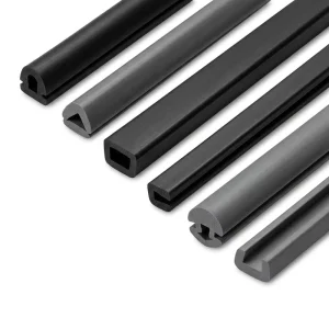 Custom U-Shape Rubber Sealing Strip for Glass Edge Protection and Architectural Glazing Curtain Wall Seals