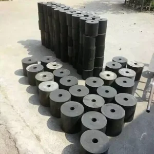 Custom Various HardnessRubber Cylindrical Cushion Black Rubber Spring Pier Elastic Strong Toughness Round Buffering Block