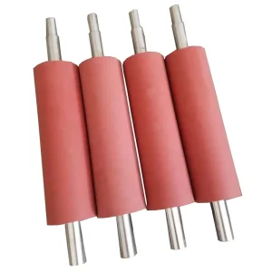 Custom Vulcanized Rubber Coated Roller Brush for Industrial Cleaning