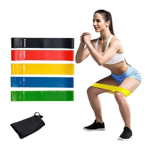 Custom Waterproof Portable Latex Resistance Band Yoga Loop Bands for Leg Booty Training and Resistance Exercise Set