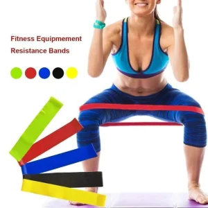 Custom logo Rubber Fitness Bands Resistance Set Elastic 5 Latex Resistance Band