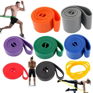 Custom logo Rubber Resistance Band Elastic Band Training Pack Pastel Color Fitness Resistance Bands For Gym Exercise