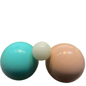 Custom made Trigger Myofascial Shock absorbing and Screen Multiple Point Hollow Circular Vibrating Custom Silicone Ball