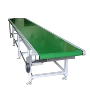 Customizable Adjustable Rubber Belt Conveyor for Food Industry Stainless Steel Frame Oil Resistant Anti Bacterial New Food Shops
